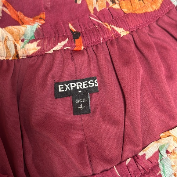 Express tropical chiffon ruffle maxi dress - Picture 5 of 5